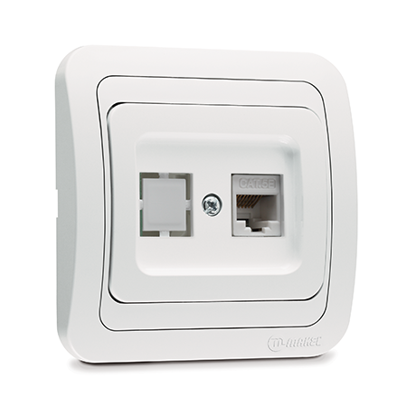 Double Data Socket Outlet (1xCat5)