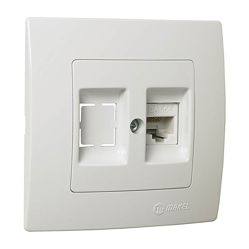 Double Data Socket Outlet (1xCat5)
