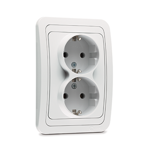 Double Schuko Socket Outlet