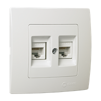 Double Data Socket Outlet (2xCat5)