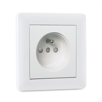 Socket-Outlet with Earthing Pin and Child Protection