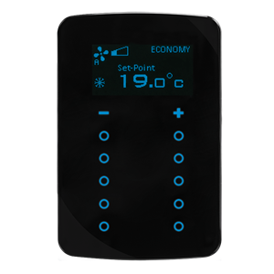 GTS Sense Touch Thermostat 10 Channel Switch, Oval Black