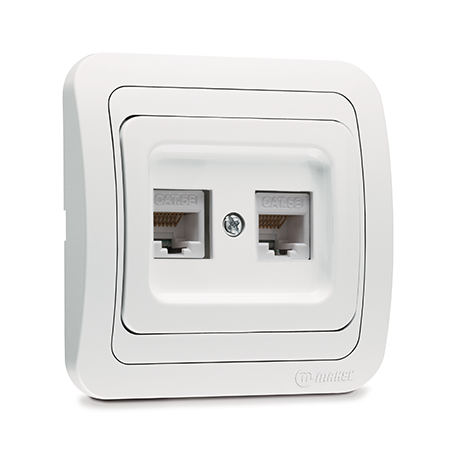 Double Data Socket Outlet (2xCat5)