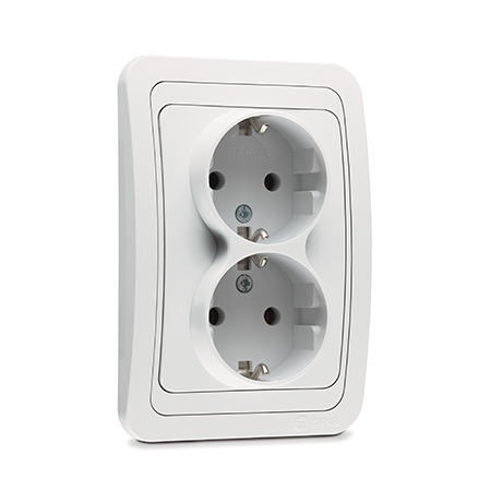 Double Schuko Socket Outlet