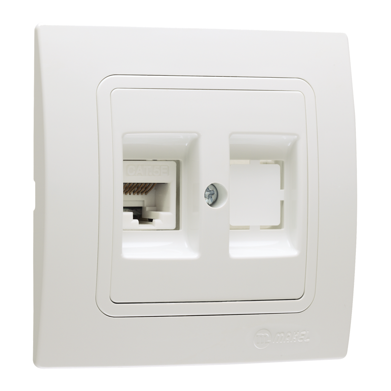 Double Data Socket Outlet (1xCat5)