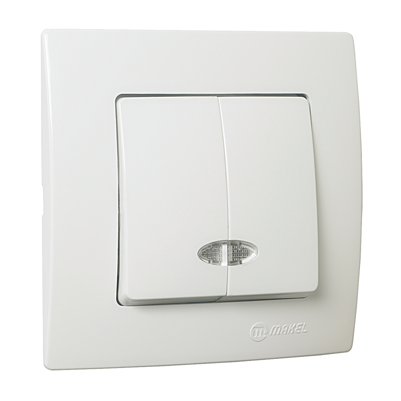 Two-Circuit Switch Illuminated