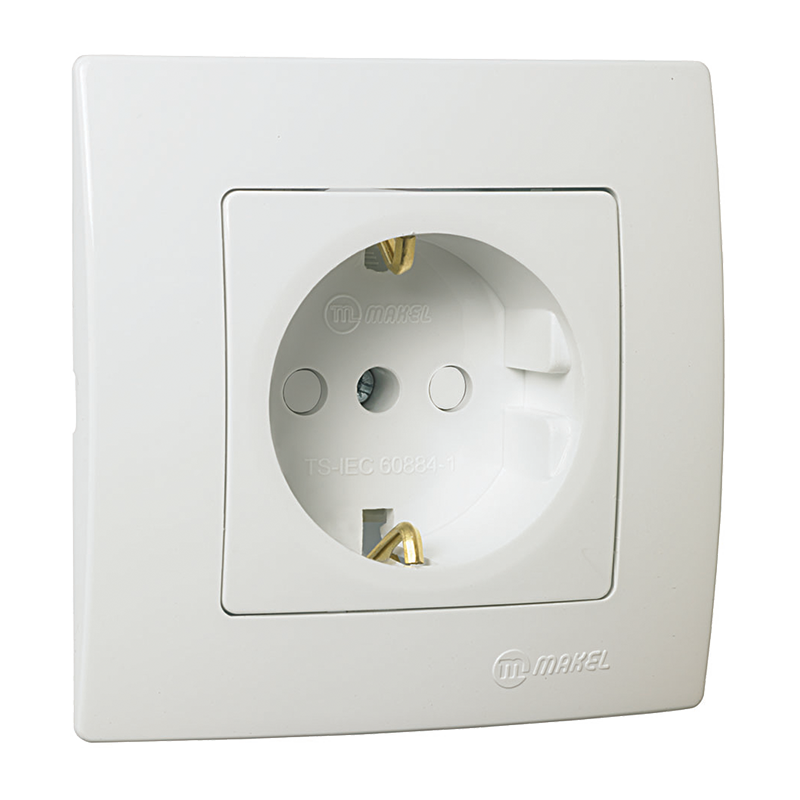 Schuko Socket Outlet with Child Protection