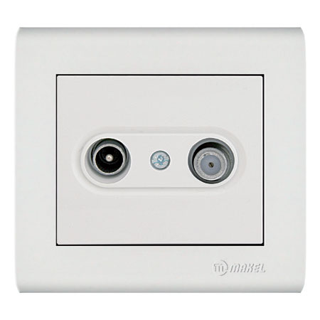 SAT-TV TRANSIENT SOCKET OUTLET (5 dB)