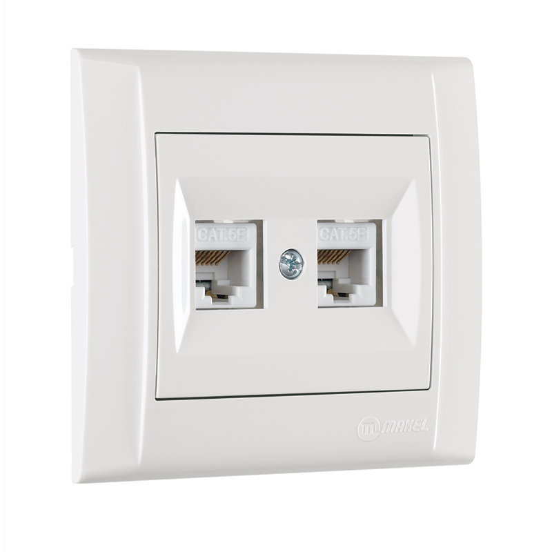 Double Data Socket Outlet (2xCat5)