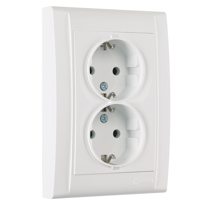 Double Schuko Socket Outlet High