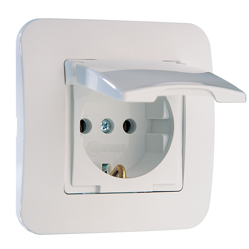 Schuko Socket Outlet With Cover