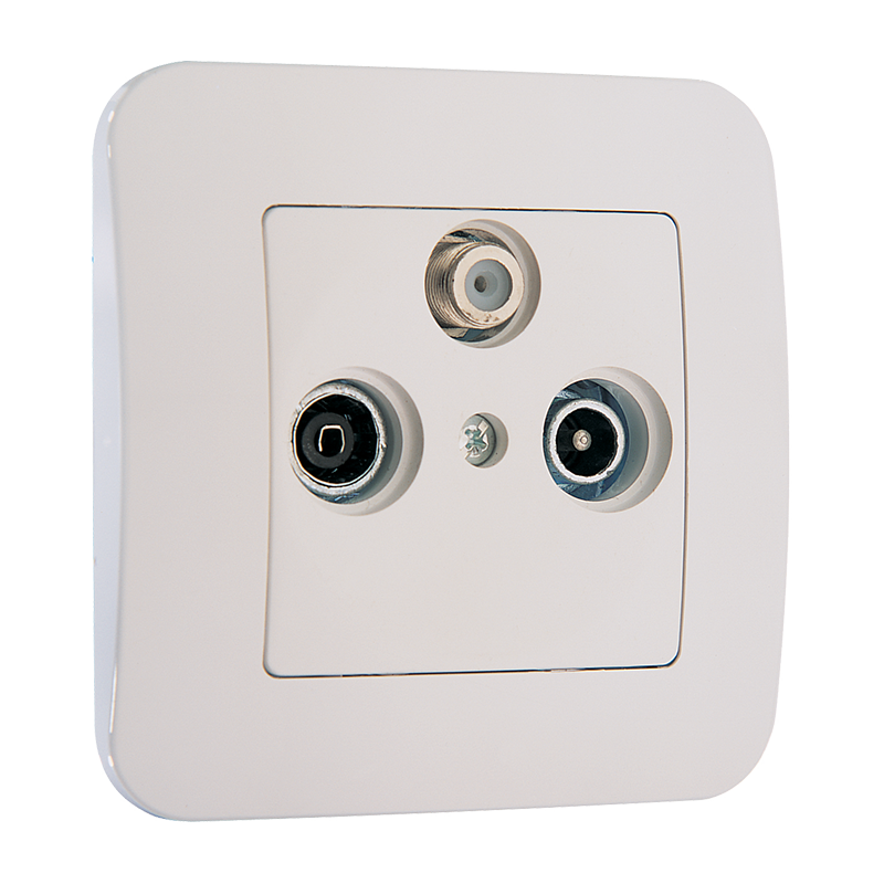 TV-RF-SAT Antenna Socket Through 4 dB