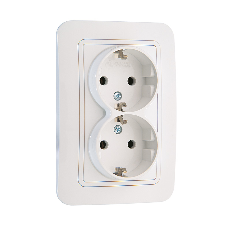 Double Schuko Socket Outlet