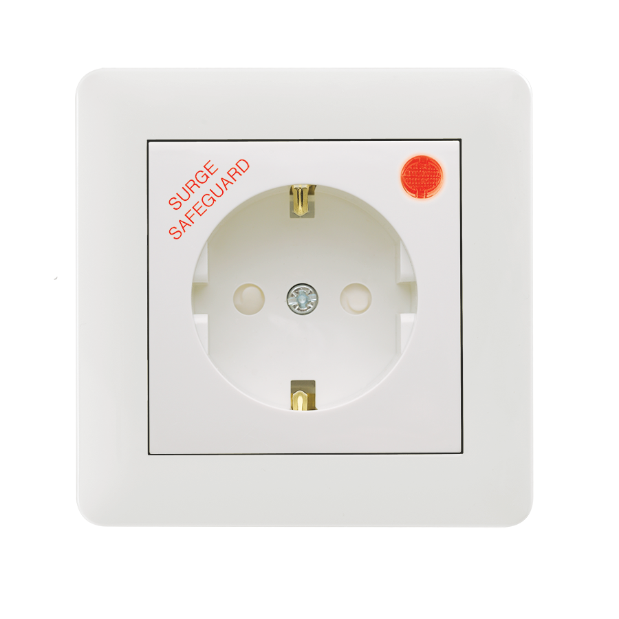 Surge-Protective Socket-Outlet with Child Protection