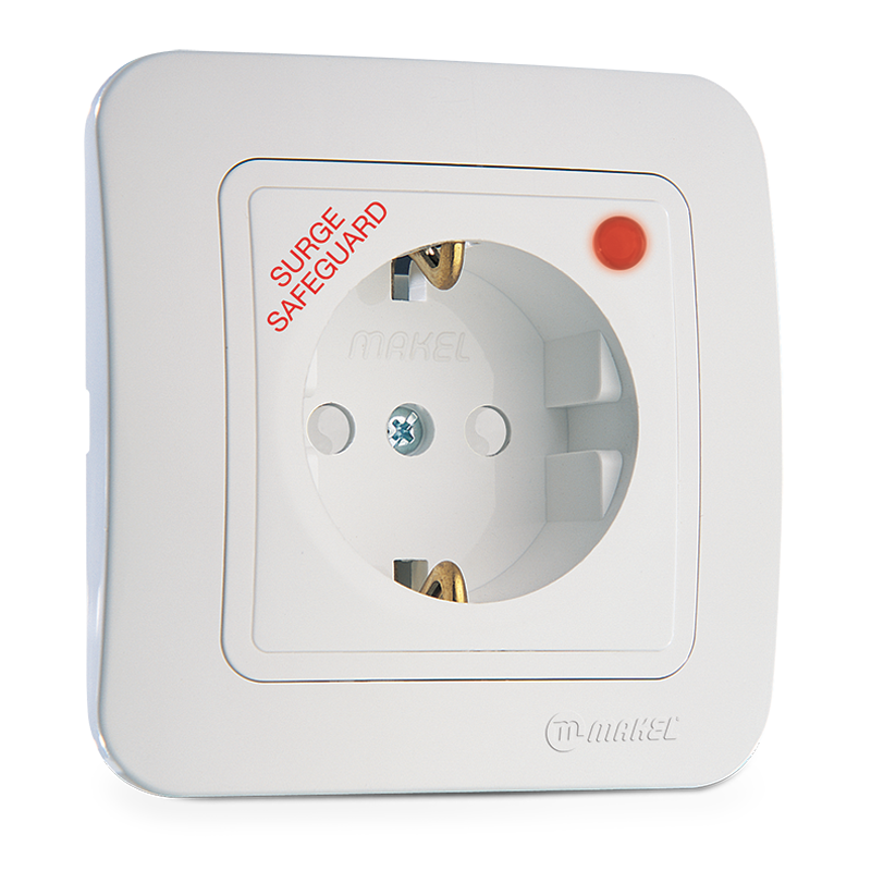 Surge Protected Grounded Socket Outlet