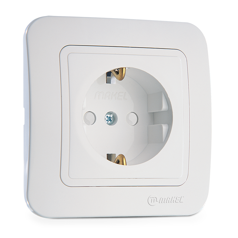 Schuko Socket Outlet with Child Protection