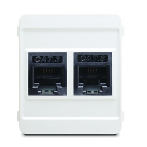 Double Telephone Socket  Module (2xCat3)