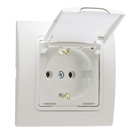 Schuko Socket Outlet with Lid