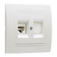 Double Data Socket Outlet (1xCat5)