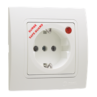 Surge-Protective Socket Outlet with Child Protection