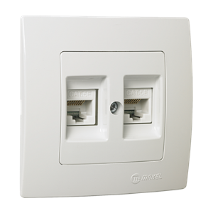 Double Data Socket Outlet (2xCat5)