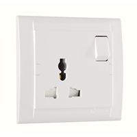 Universal Socket with Switch and Child Protection