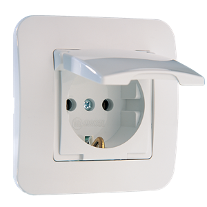 Schuko Socket Outlet With Cover