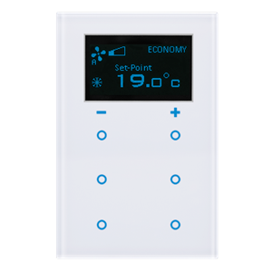 GTS Sense Touch Thermostat 6 Channel Switch, Square White