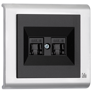 Double Data Socket-Outlet (2xCat6)