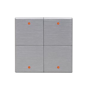 Metal Touch Switch, Silver - 4 Channel