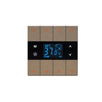 Metal Touch Switch with Thermostat, Satin - 8 Channel
