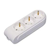 3 Gang Multiple Earthed Socket without Cable