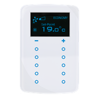 GTS Sense Touch Thermostat 10 Channel Switch, Oval White