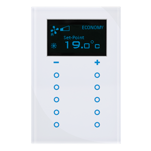 GTS Sense Touch Thermostat 10 Channel Switch, Square White 