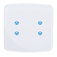GTS Sense Touch Switch, 4 Button, Oval White