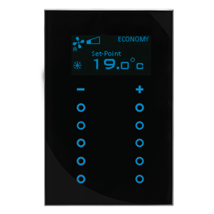 GTS Sense Touch Thermostat 10 channel Switch, Square Black